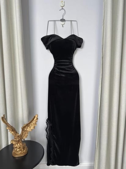 فستان سهرة مميز اسود