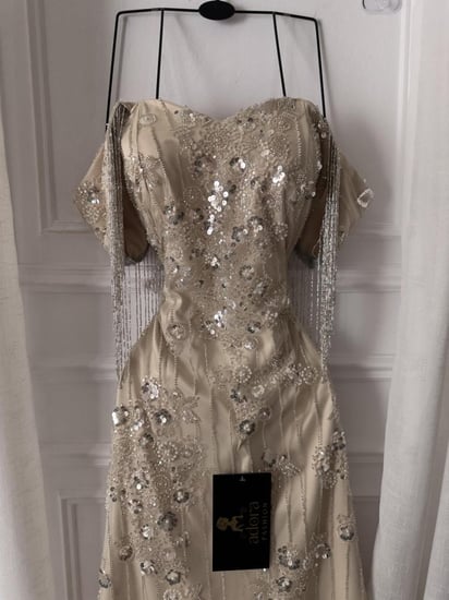 فستان سهرة  مطرز