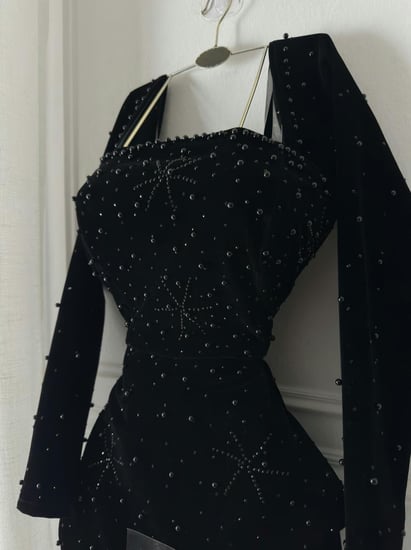 فستان سهره مخمل