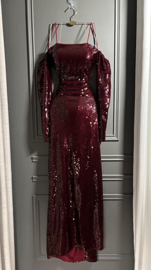 فستان سهرة الترتر