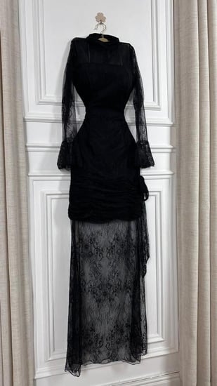 فستان ناعم  ملكي انيق