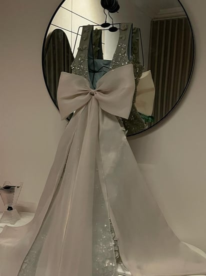 فستان سهرة مورد