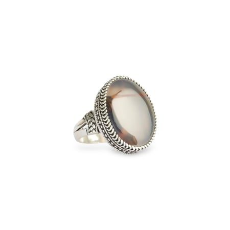 خاتم فضة عقيق