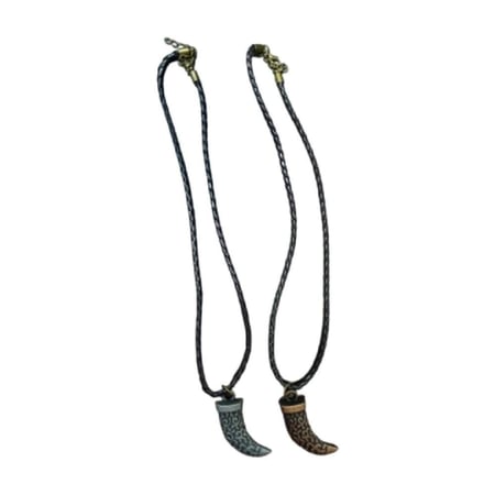 قلادة عالية الجودة - قلادات برونزية وفضية | خيار مجوهرات انيق للرجال والنساء | مثالية للازواج | مناسبة للمناسبات الخاصة او الارتداء اليومي (عبوة من قطعتين)