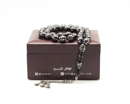 قوافل سبحة يسر مشغول بالفضة  Y0012