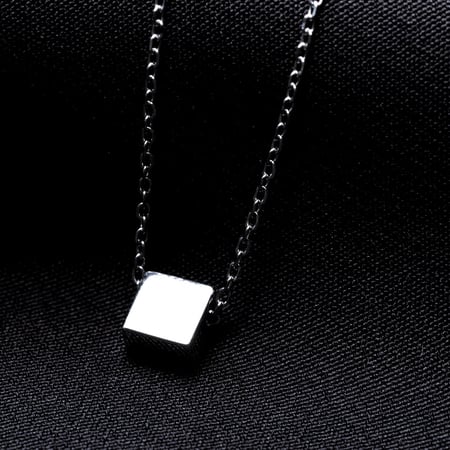 سلسال فضة عيار 925 مرصع بحجر الزركون