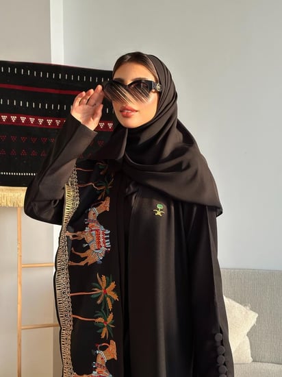 عباية مع شال