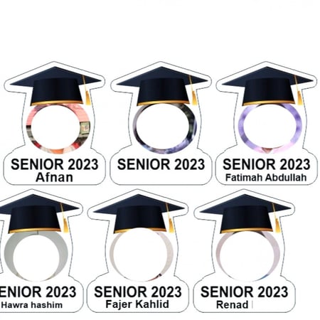 بروش تخرج بالاسم والصورة