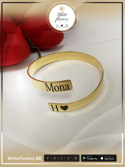 اسواره من اختيارك مطلي ذهب .فضه