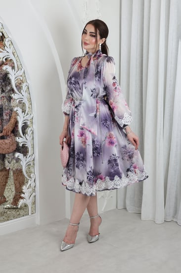 فستان أورجانزا مورد ~