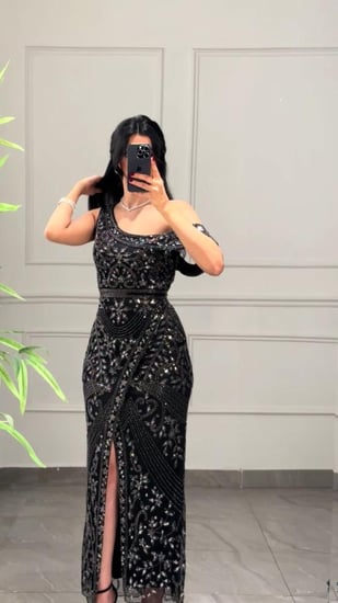 فستان سهرة شك لف