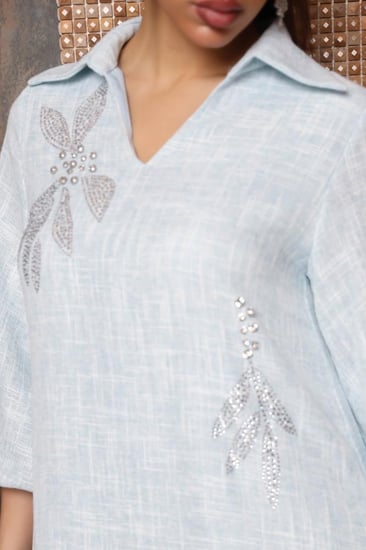 جلابيه بياقة قلاب Sky ~