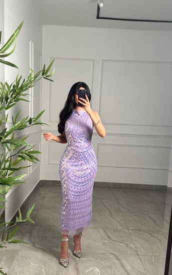 فستان سهره  شك Pale Lavender -