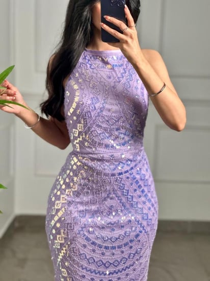 فستان سهره  شك Pale Lavender -