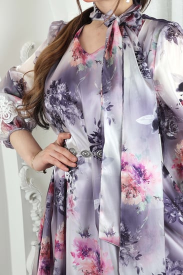 فستان أورجانزا مورد ~