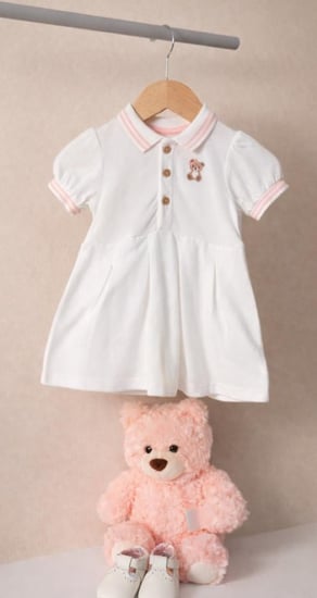 بوكس هدية مولودة فخم – طقم فساتين مواليد مع لعبة وشوز