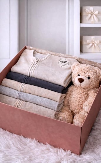 هدية استقبال مواليد فخمة – تفاصيل أنيقة بلمسة هادئة راقية صيفية