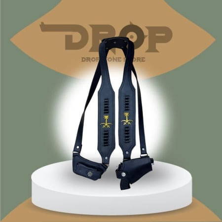 محزم مسدس ربع مع شعار السعوديه