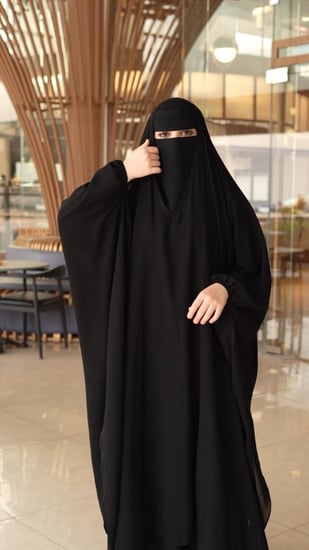 خمار إسلامي مع نقاب- متجر هديل