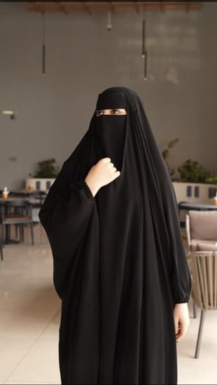 خمار إسلامي مع نقاب- متجر هديل