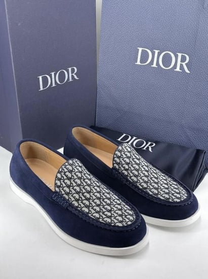 حذاء DiOR كحلي  رصاصي   ( رسمي )
