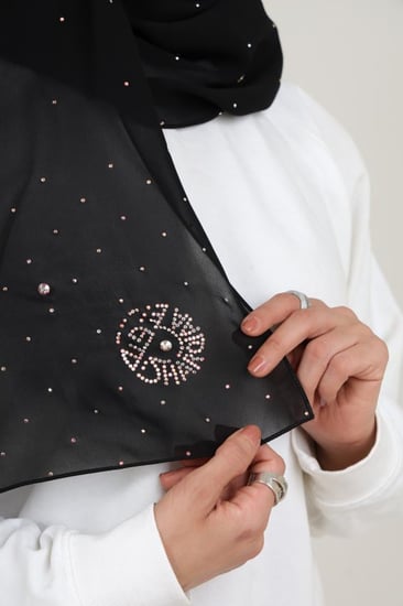 طرحة امواج سوارفسكي منثر قطوف