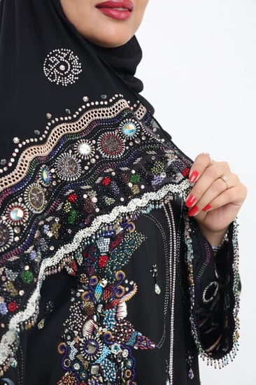 عباية صالونا سوارفسكي بارين