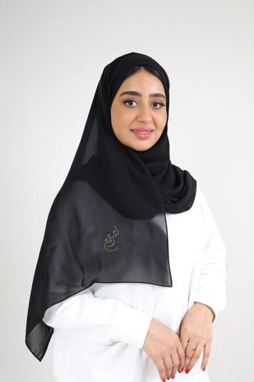 طرحة أمواج شعار شرقية سوارفسكي شيماء