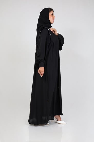 عباية فرسان تركيبات سومة (أسود)