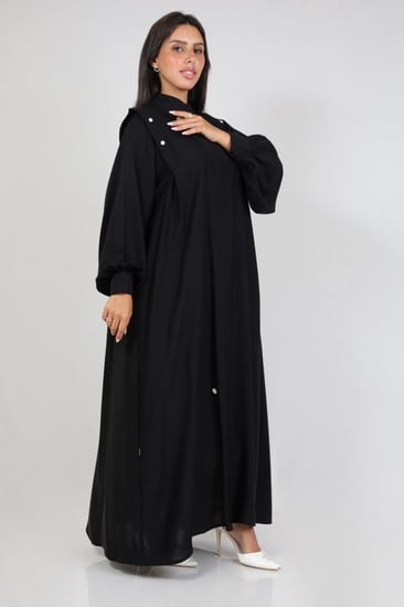 عباية فرسان تركيبات سومة (أسود)