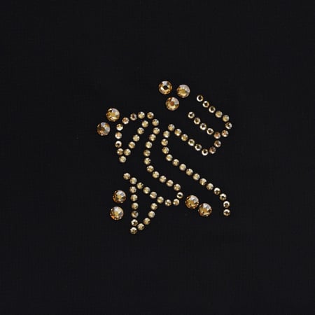 طرحة أمواج شعار شرقية سوارفسكي اسارير