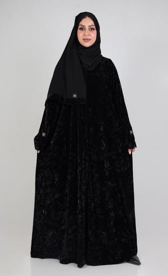 عباية مخمل تركيبات روند