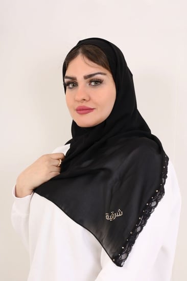 طرحة امواج  دانتيل نورة