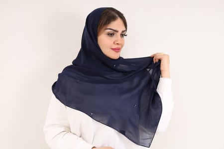 طرحة أمواج  كريستال سوارفسكي قمر