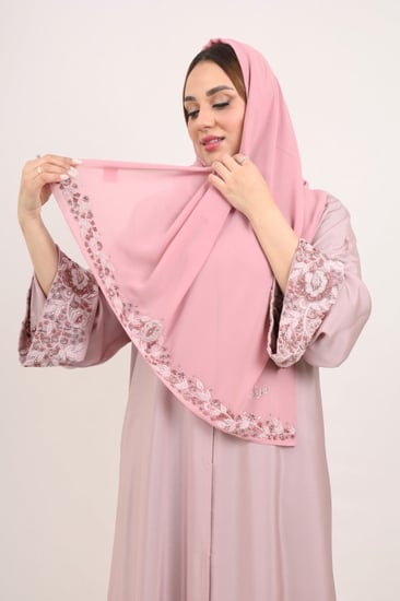 عباية صالونا يدوي سوارفسكي لوجين