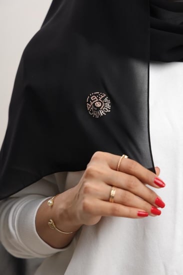 طرحة كرستال سوارفسكي ترف