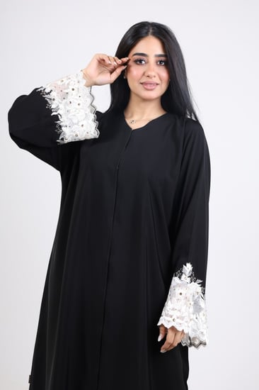 عباية صالونا يدوي ازهار