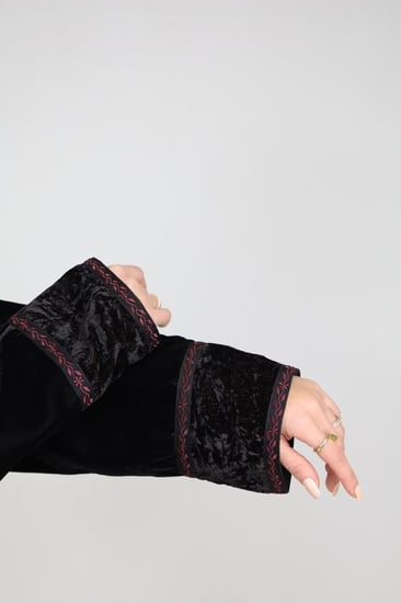 عباية مخمل تركيبات هويدة