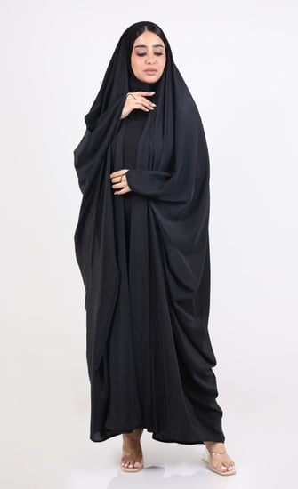 عباية رأس زمردة مفتوحة