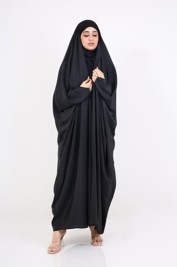 عباية رأس زمردة مفتوحة