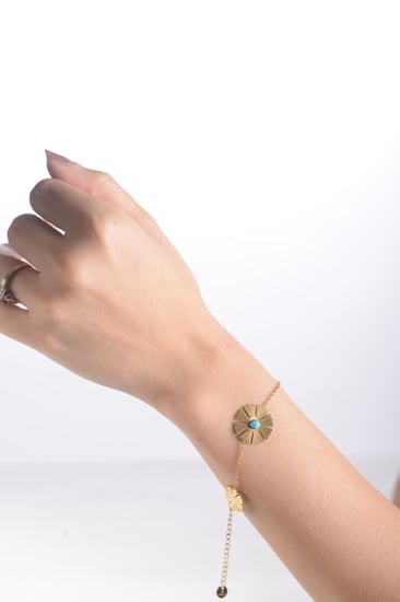 أسوارة نسائية لون ذهبي من لادون