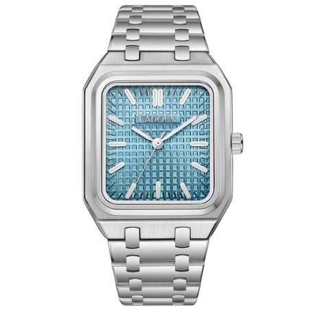 ساعة يد رجالية باللون الفضي من لادون