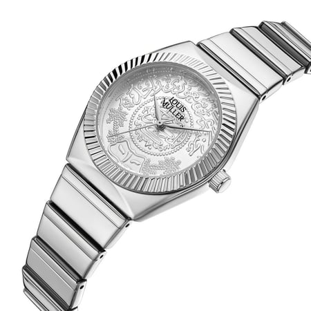 ساعة نسائية من لادون بلون فضي