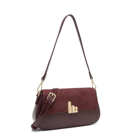 شنطة نسائية لون أحمر من لادون