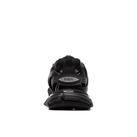 BALENCIAGA Track Black logo-detailed mesh and rubber sneakers