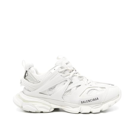 BALENCIAGA Track WHITE logo-detailed mesh and rubber sneakers