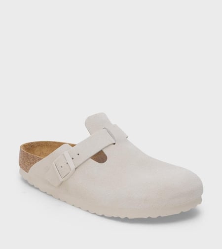 BIRKENSTOCK Boston Suede Clogs
