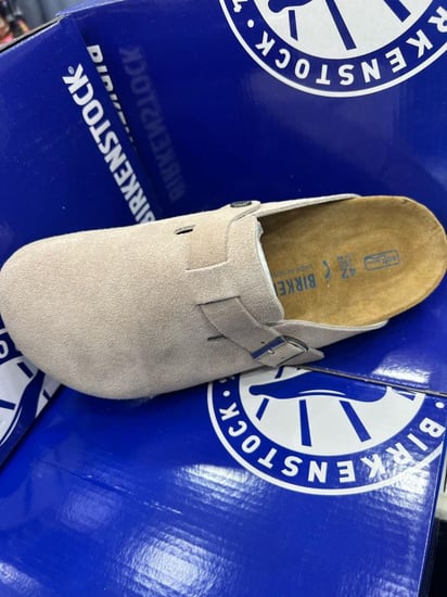 BIRKENSTOCK Boston Suede Clogs