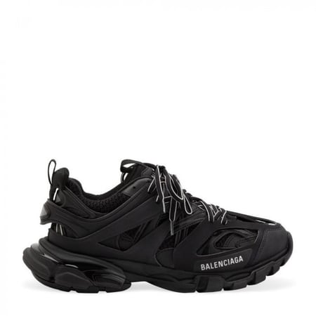 BALENCIAGA Track Black logo-detailed mesh and rubber sneakers