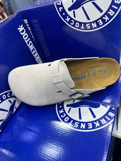 BIRKENSTOCK Boston Suede Clogs